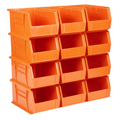 9.5 x 6 x 5" Plastic Stackable Storage Bin and Hanging Container