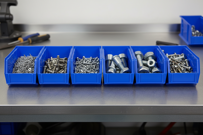 Hudson Exchange 11 x 5.5 x 5" Plastic Stackable Storage Bin and Hanging Container