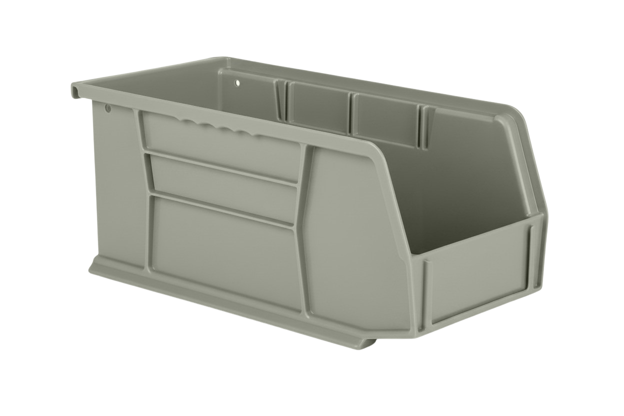 11 x 5.5 x 5" Plastic Stackable Storage Bin and Hanging Container