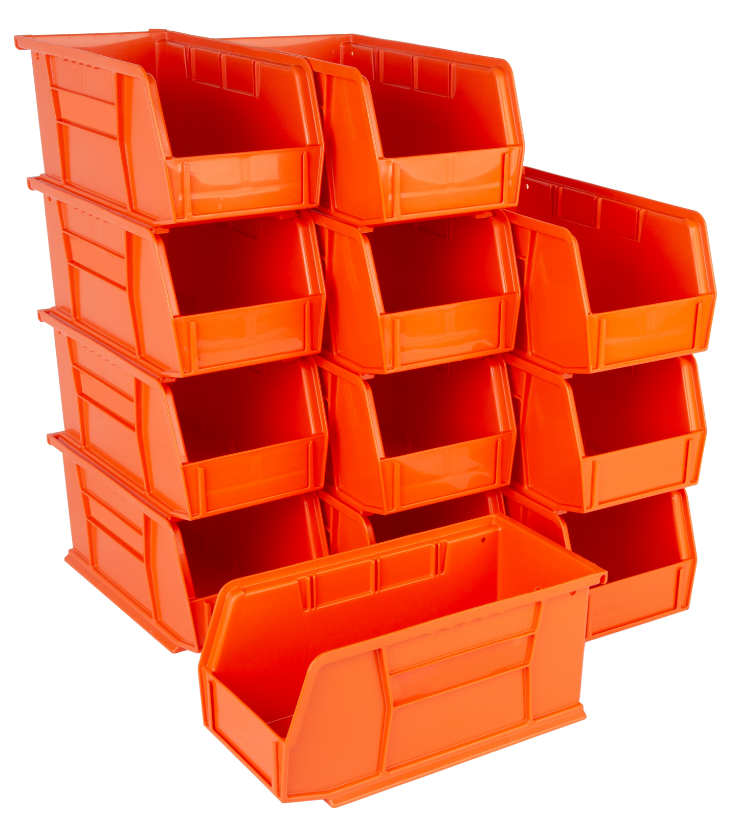 11 x 5.5 x 5" Plastic Stackable Storage Bin and Hanging Container