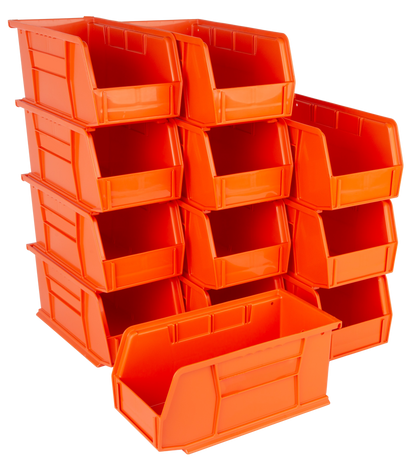 11 x 5.5 x 5" Plastic Stackable Storage Bin and Hanging Container