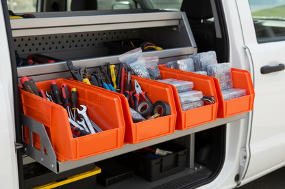 Hudson Exchange 11 x 5.5 x 5" Plastic Stackable Storage Bin and Hanging Container