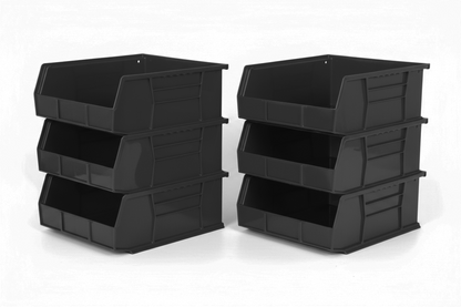 Hudson Exchange 11 x 11 x 5" Plastic Stackable Storage Bin and Hanging Container