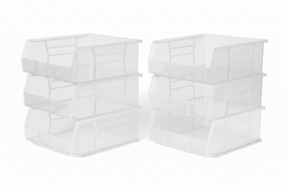 Hudson Exchange 11 x 11 x 5" Plastic Stackable Storage Bin and Hanging Container