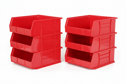 Hudson Exchange 11 x 11 x 5" Plastic Stackable Storage Bin and Hanging Container