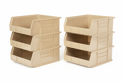 Hudson Exchange 11 x 11 x 5" Plastic Stackable Storage Bin and Hanging Container