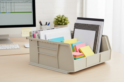 Hudson Exchange 11 x 11 x 5" Plastic Stackable Storage Bin and Hanging Container