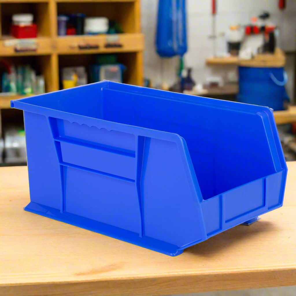 Hudson Exchange 15 x 8 x 7" Plastic Stackable Storage Bin and Hanging Container