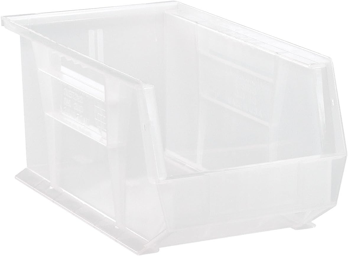 15 x 8 x 7" Plastic Stackable Storage Bin and Hanging Container