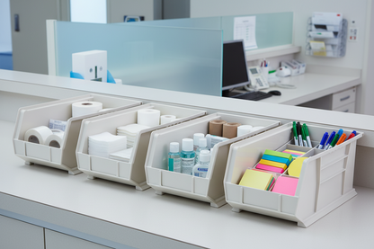 Hudson Exchange 15 x 8 x 7" Plastic Stackable Storage Bin and Hanging Container