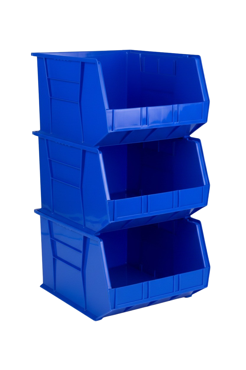 18 x 16.5 x 11" Plastic Stackable Storage Bin and Hanging Container