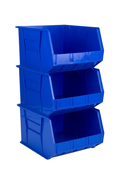 18 x 16.5 x 11" Plastic Stackable Storage Bin and Hanging Container