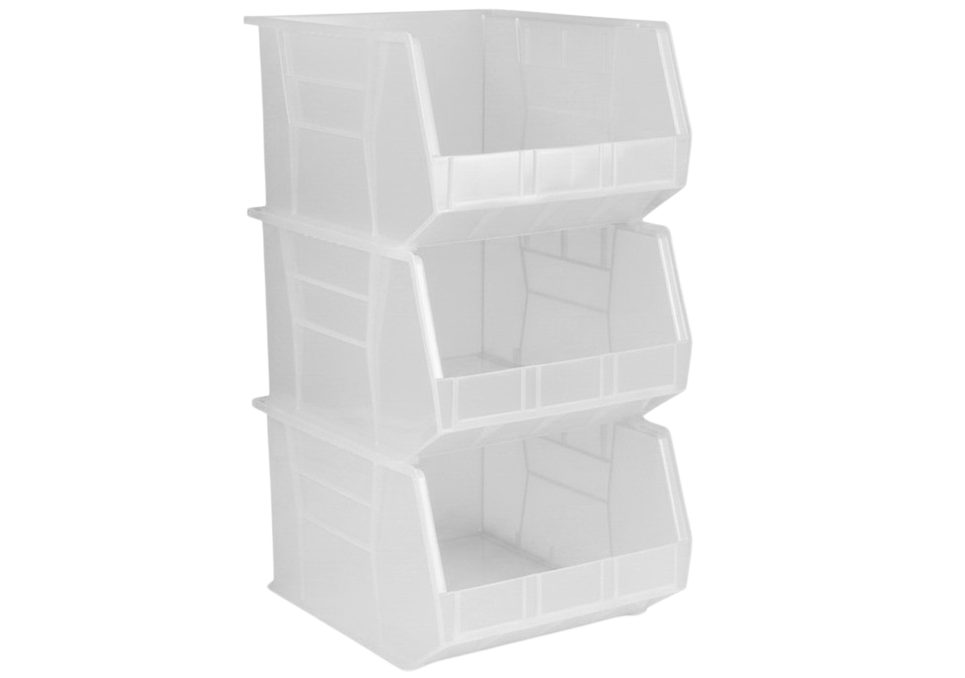 18 x 16.5 x 11" Plastic Stackable Storage Bin and Hanging Container