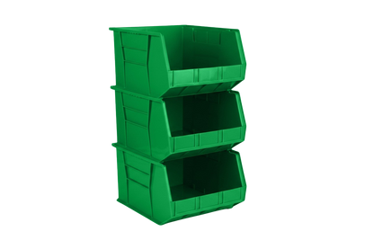 18 x 16.5 x 11" Plastic Stackable Storage Bin and Hanging Container