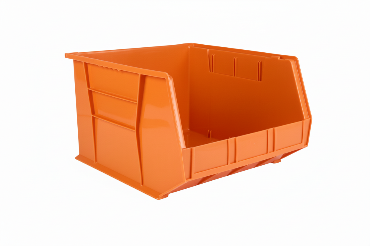 18 x 16.5 x 11" Plastic Stackable Storage Bin and Hanging Container