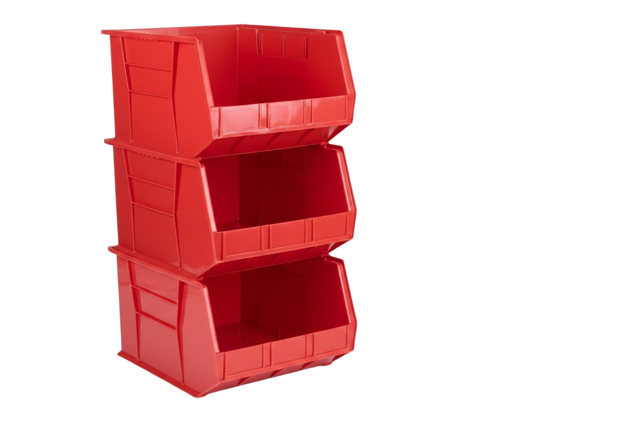 18 x 16.5 x 11" Plastic Stackable Storage Bin and Hanging Container