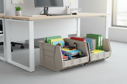 Hudson Exchange 18 x 16.5 x 11" Plastic Stackable Storage Bin and Hanging Container