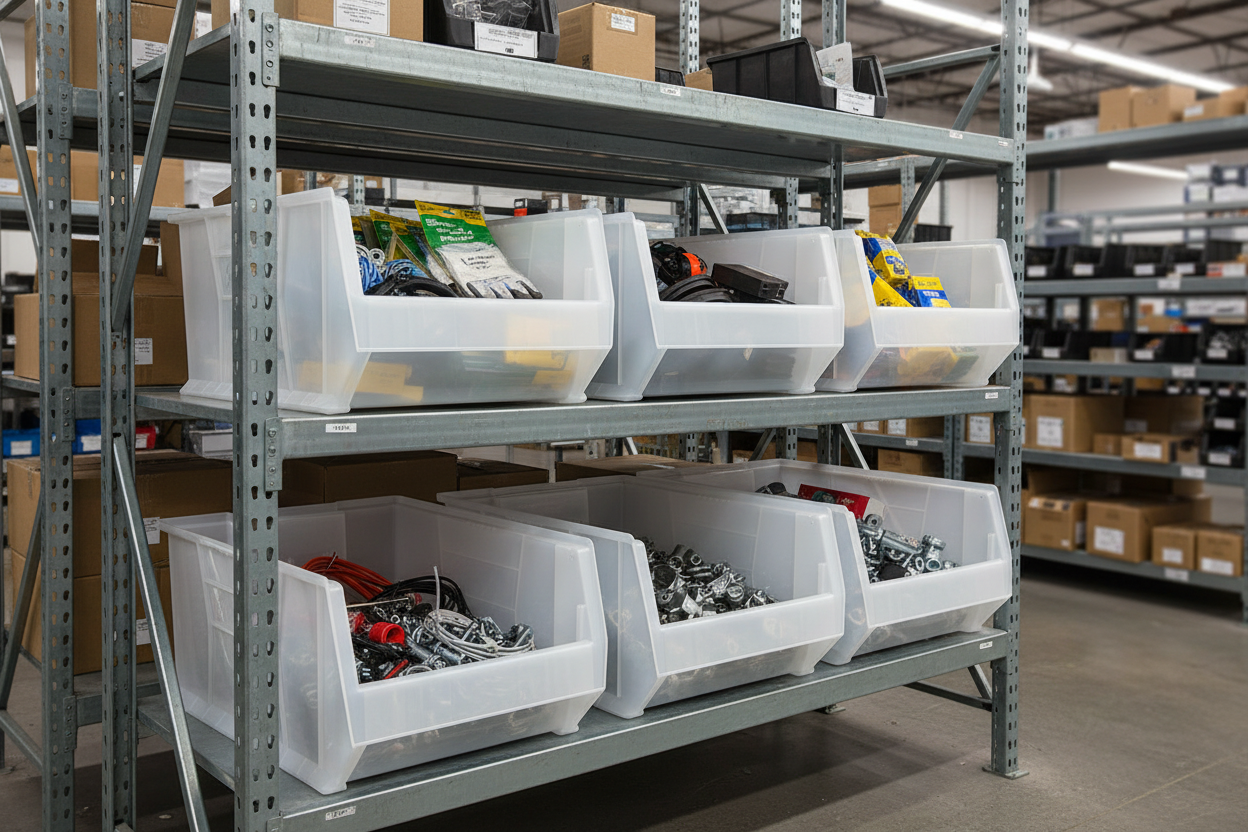 Hudson Exchange 24 x 17 x 11" Jumbo Plastic Stackable Storage Bin and Hanging Container