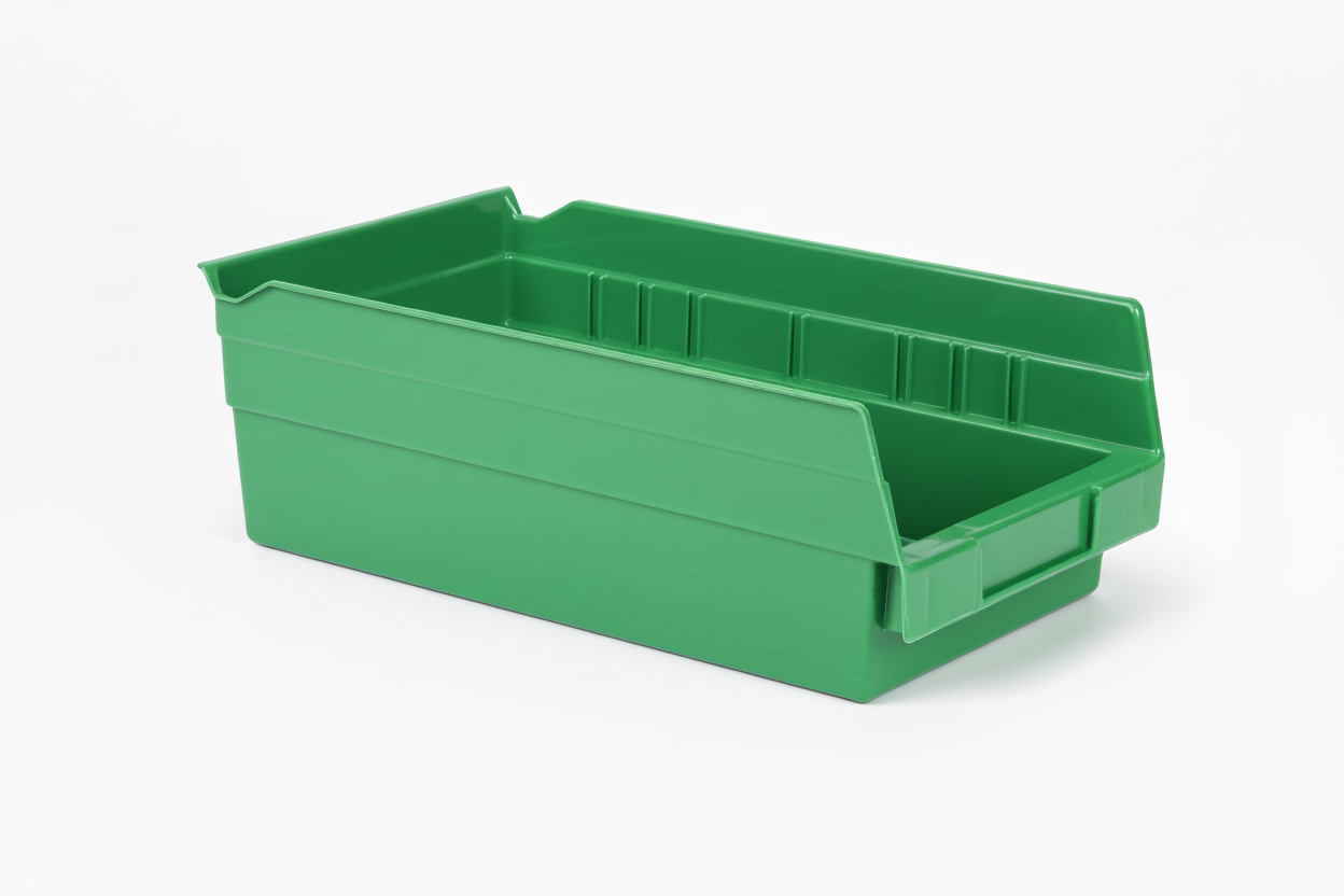Hudson Exchange 12 x 6 x 4" Plastic Nesting Storage 12” Shelf Bin Container