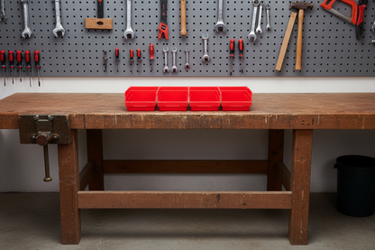 Hudson Exchange 12 x 6 x 4" Plastic Nesting Storage 12” Shelf Bin Container