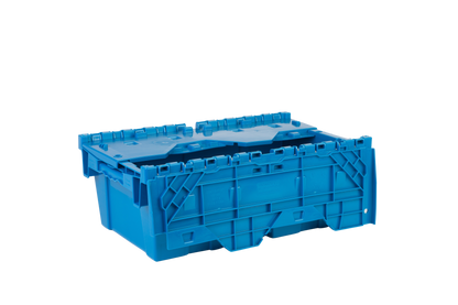 19.6 x 11.6 x 7.3” (3.7 Gallon) Attached Lid Container Tote