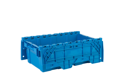 19.6 x 11.6 x 7.3” (3.7 Gallon) Attached Lid Container Tote