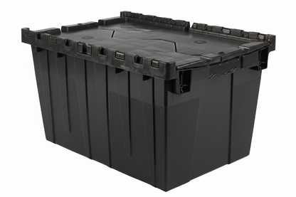 21.9 x 15.2 x 12.8” (12.7 Gallon) Attached Lid Container Tote