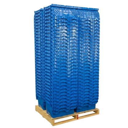 Pallet Deal (120 Totes) 21.9 x 15.2 x 12.8” (12.7 Gallon) Attached Lid Container Tote