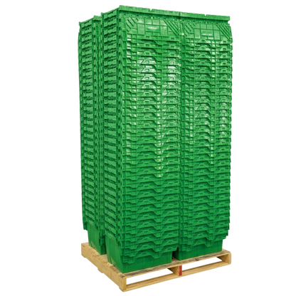 Pallet Deal (120 Totes) 21.9 x 15.2 x 12.8” (12.7 Gallon) Attached Lid Container Tote
