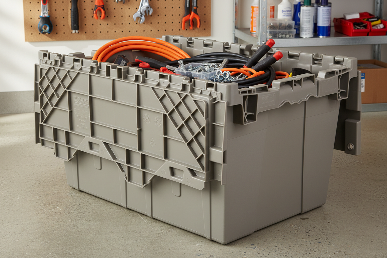 Hudson Exchange 21.9 x 15.2 x 12.8” (12.7 Gallon) Storage Tote Contain