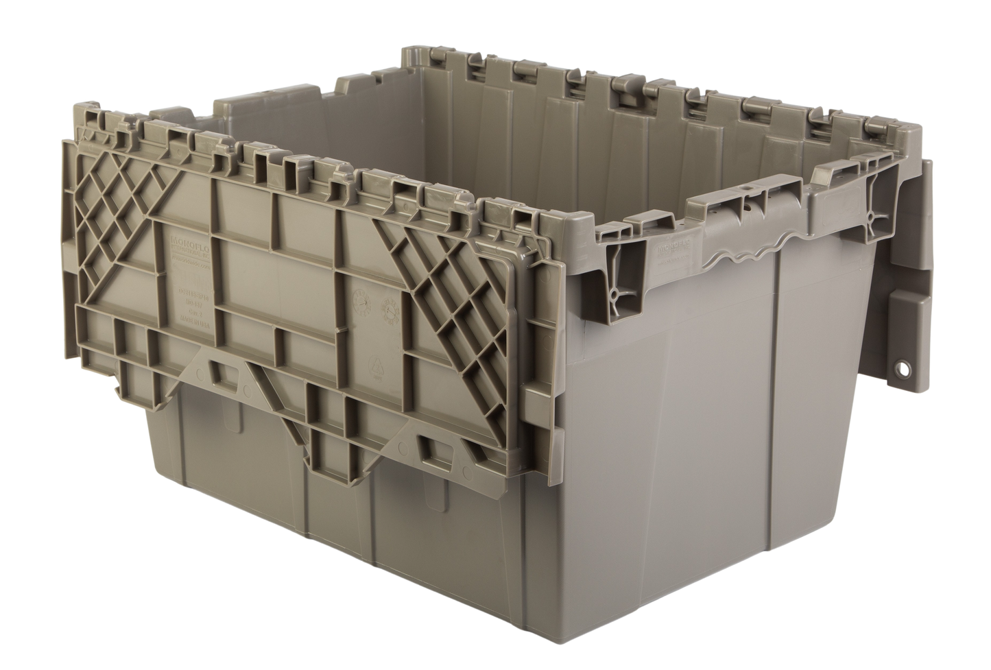 Hudson Exchange 21.9 x 15.2 x 12.8” (12.7 Gallon) Storage Tote Container with Attached Lid