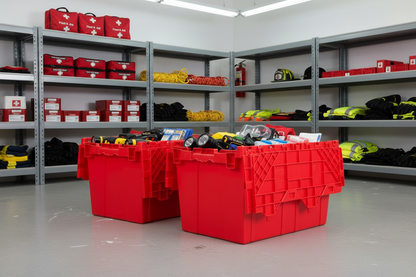 Hudson Exchange 21.9 x 15.2 x 12.8” (12.7 Gallon) Storage Tote Container with Attached Lid