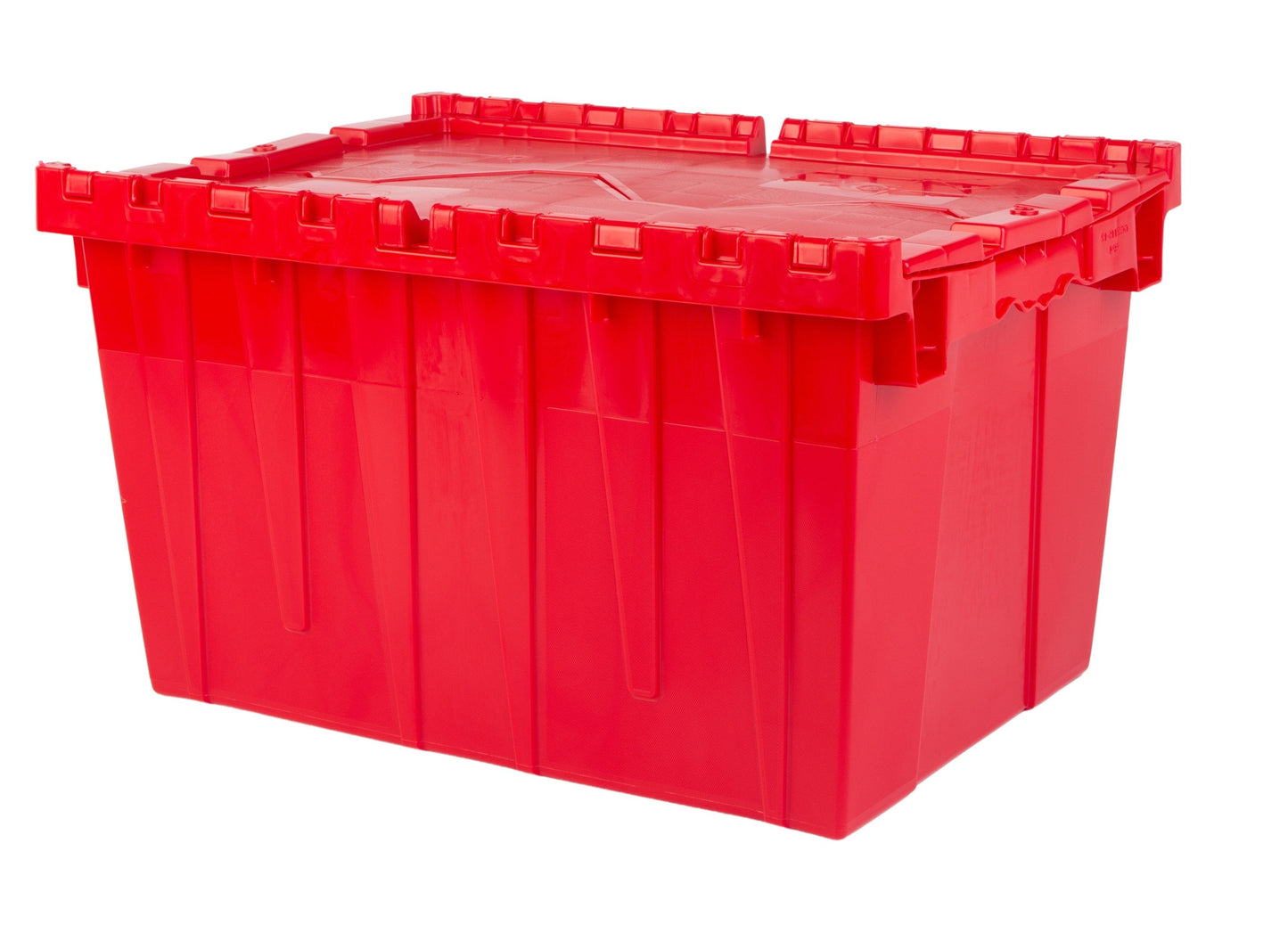 21.9 x 15.2 x 12.8” (12.7 Gallon) Attached Lid Container Tote