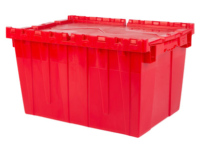 21.9 x 15.2 x 12.8” (12.7 Gallon) Attached Lid Container Tote