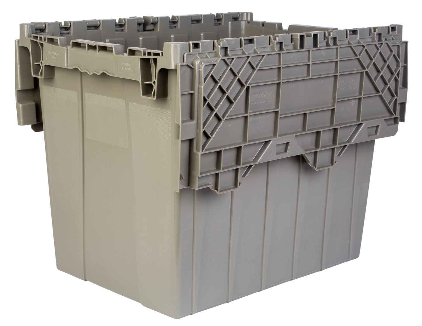 Hudson Exchange 21.9 x 15.2 x 17.2” (17.2 Gallon) Storage Tote Container with Attached Lid