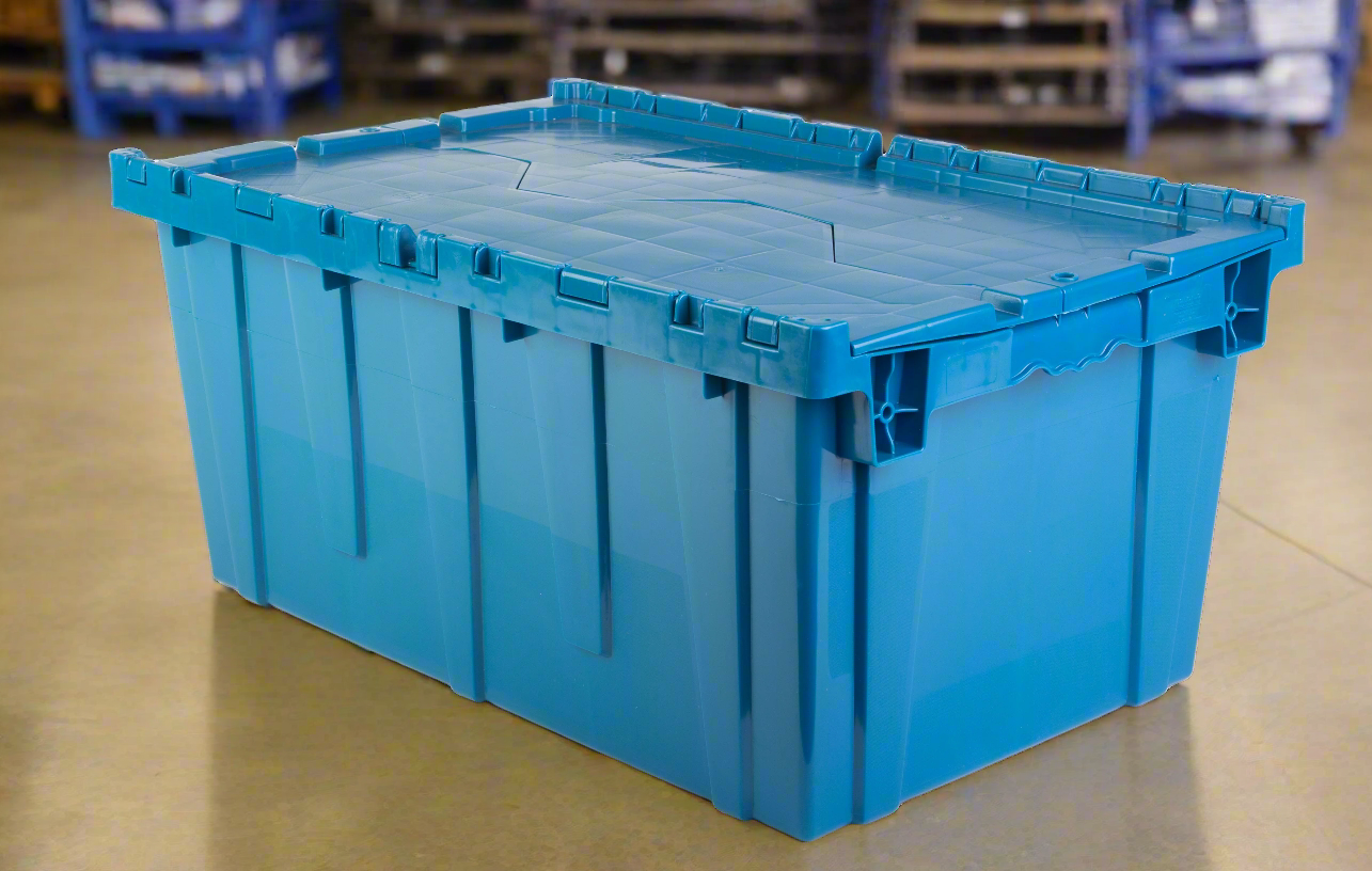 Hudson Exchange 27.3 x 17.2 x 12.6" (18.7 Gallon) Storage Tote Container with Attached Lid