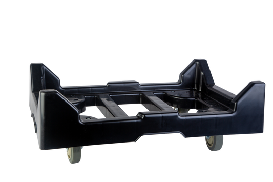 Hudson Exchange 28 x 18 x 10.5" (650 lb. Capacity) Plastic Container Dolly With Casters for Attached Lid Totes
