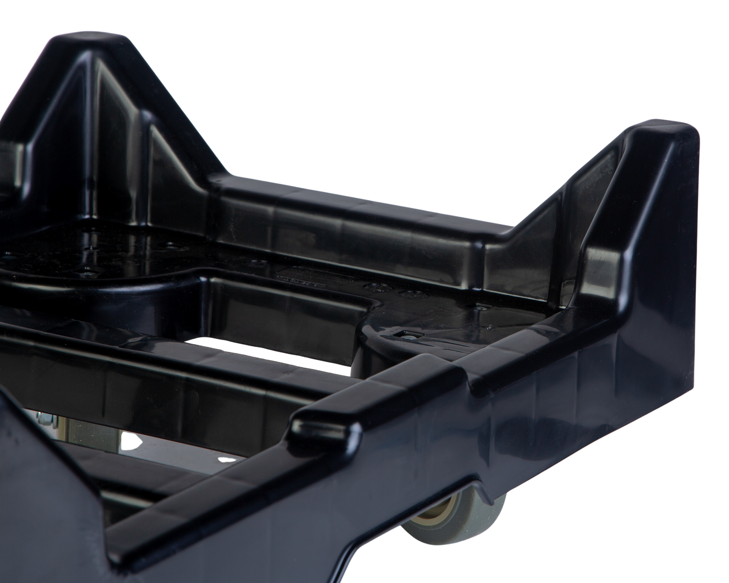 Hudson Exchange 28 x 18 x 10.5" (650 lb. Capacity) Plastic Container Dolly With Casters for Attached Lid Totes