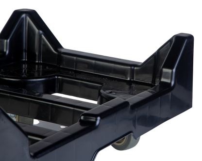 Hudson Exchange 28 x 18 x 10.5" (650 lb. Capacity) Plastic Container Dolly With Casters for Attached Lid Totes