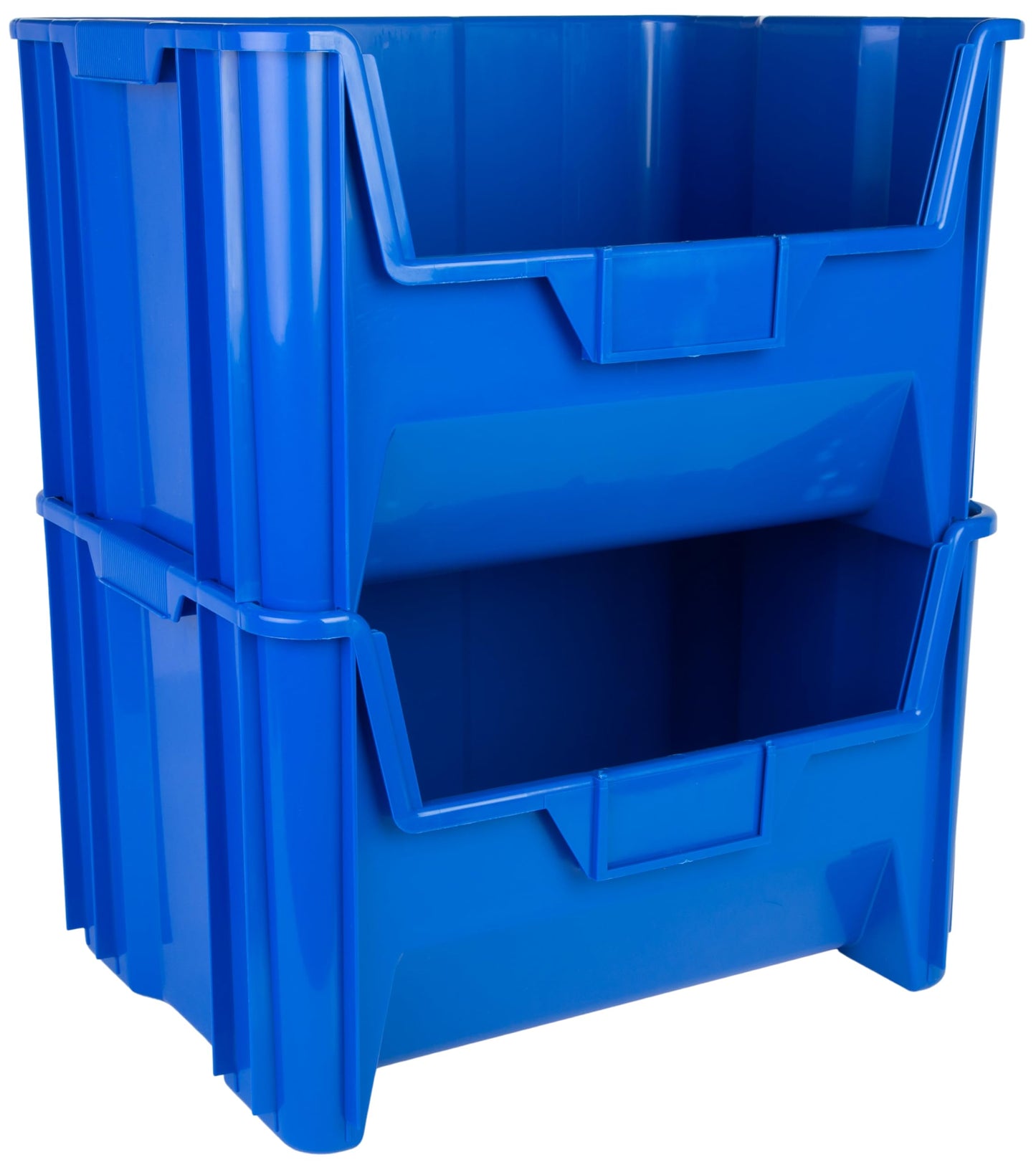 Hudson Exchange 20 x 15 x 12.5" Plastic Giant Stackable Hopper Bin Container