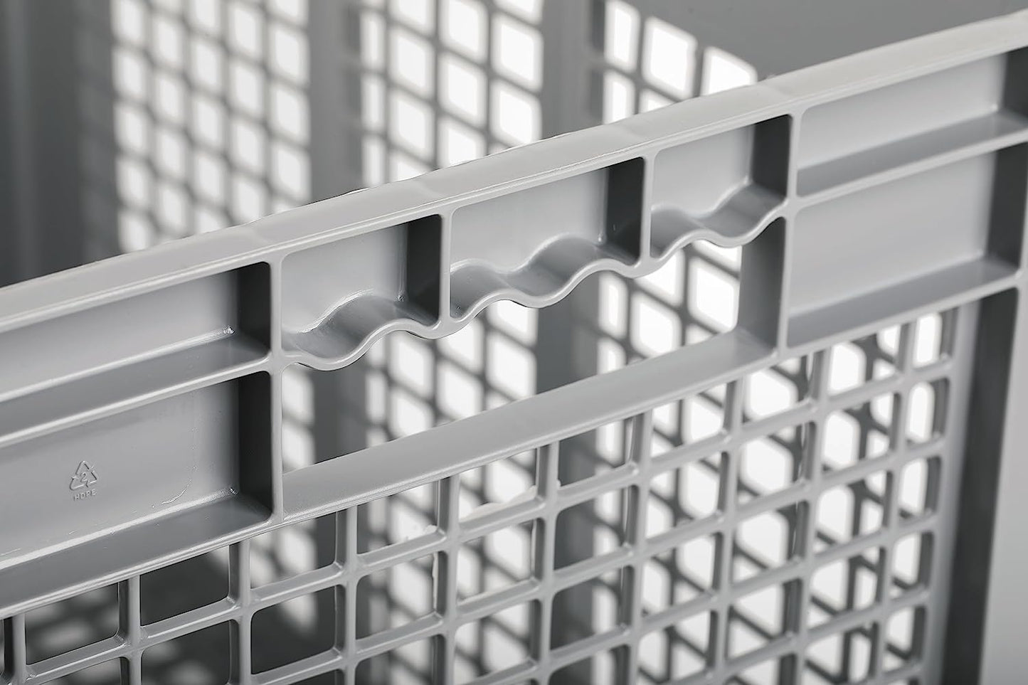 Hudson Exchange 12 x 16 x 8" (4.85 Gallon) Mesh Straight Wall Handled Storage Container Tote
