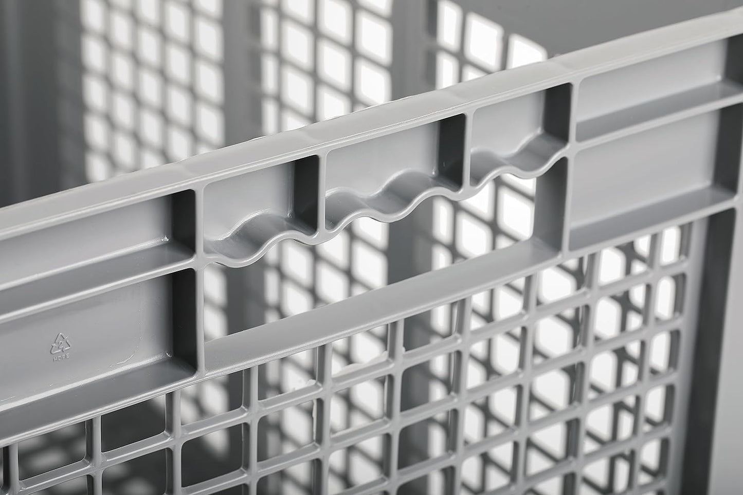 Hudson Exchange 24 x 16 x 16" (21.33 Gallon) Mesh Straight Wall Handled Storage Container Tote