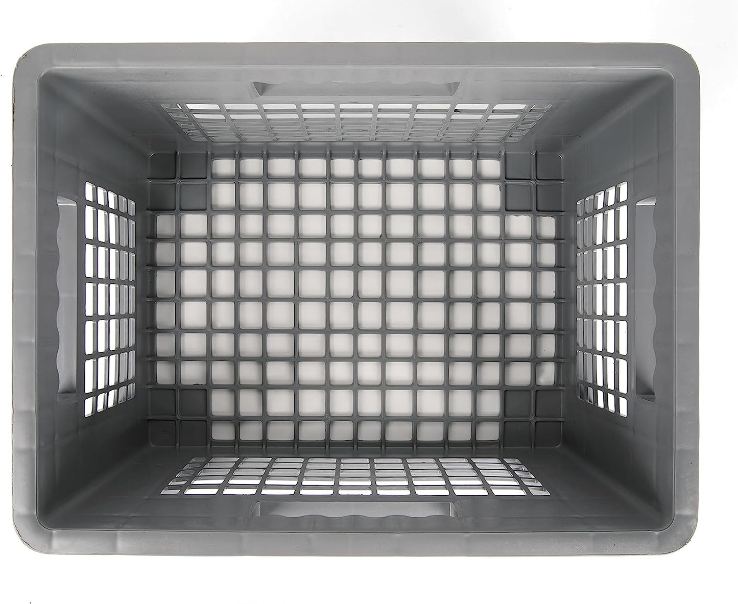 Hudson Exchange 12 x 16 x 8" (4.85 Gallon) Mesh Straight Wall Handled Storage Container Tote