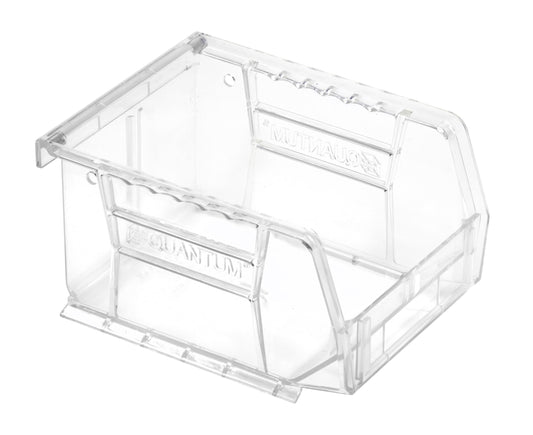 Hudson Exchange 5.5 x 4 x 3" Crystal Clear Plastic Stackable Storage Bin and Hanging Container