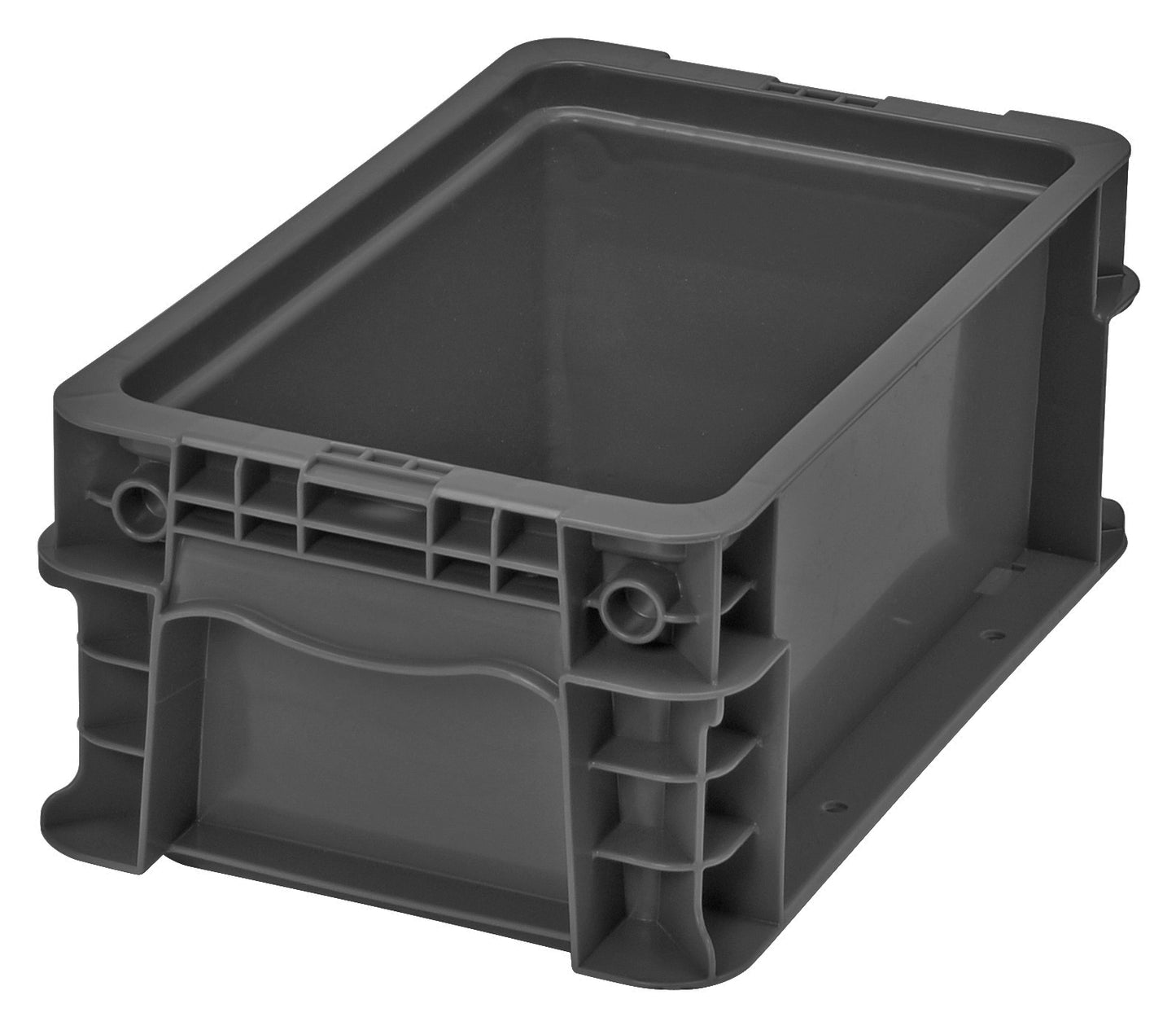Hudson Exchange 12 x 7 x 5" (.75 Gallon) Straight Wall Handled Storage Container Tote