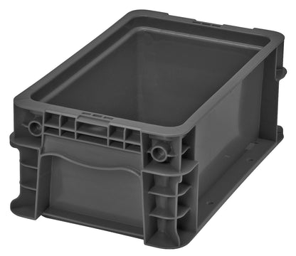 Hudson Exchange 12 x 7 x 5" (.75 Gallon) Straight Wall Handled Storage Container Tote
