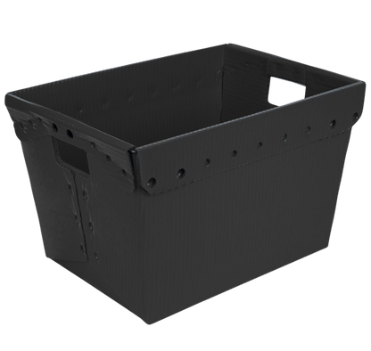 18.25 x 13.25 x 11.75" Corrugated Space Age Handled Storage Container Mail Tote