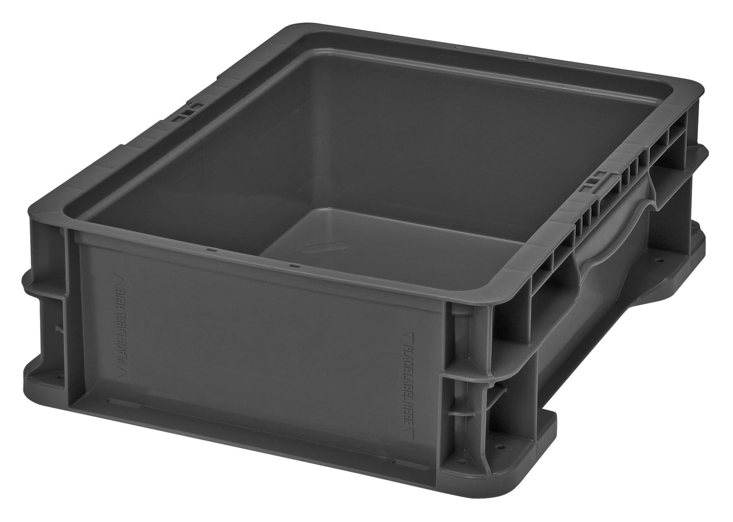 Hudson Exchange 12 x 15 x 5" (2.2 Gallon) Straight Wall Handled Storage Container Tote