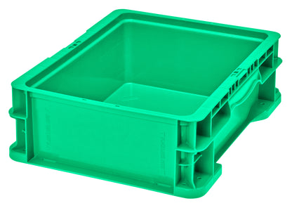 Hudson Exchange 12 x 15 x 5" (2.2 Gallon) Straight Wall Handled Storage Container Tote