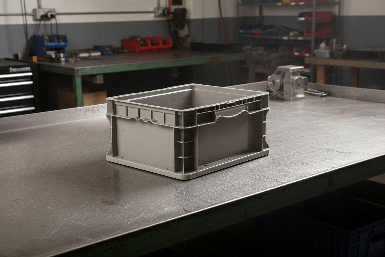 Hudson Exchange 12 x 15 x 7.5" (3.7 Gallon) Straight Wall Handled Storage Container Tote